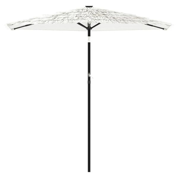 vidaXL Parasol de jardin avec mât en acier blanc 223x223x213 cm