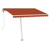 vidaXL Auvent automatique sur pied 300x250 cm Orange/marron