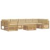 vidaXL Ensemble de canap&eacute;s d'ext&eacute;rieur 8 pc Blanc et Beige