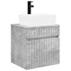 vidaXL Meuble de lavabo mural Gris b&eacute;ton 49 x 41 x 63 cm