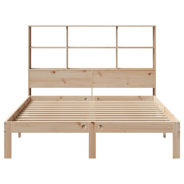 vidaXL Lit biblioth&egrave;que sans matelas 120x190 cm bois de pin massif