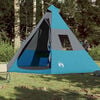 vidaXL Tente de camping tipi 7 personnes bleu imperméable