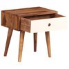 vidaXL Table de chevet Bois massif de Sesham 45 x 30 x 45 cm