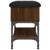 vidaXL Banc &agrave; chaussures ch&ecirc;ne marron 62x32x45 cm bois d'ing&eacute;nierie