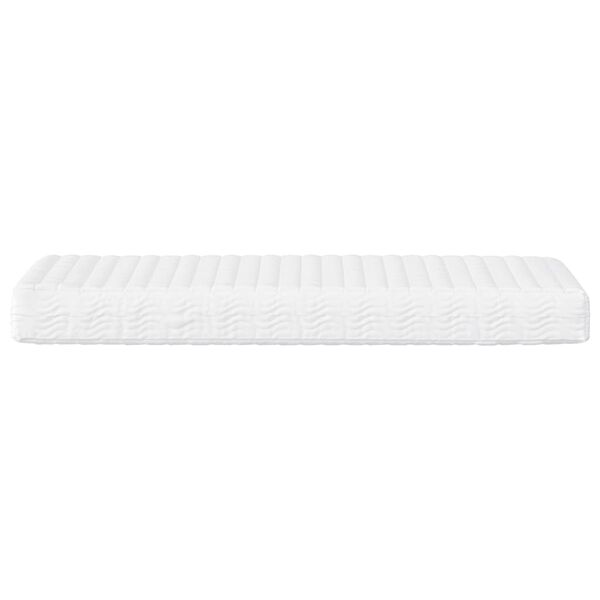 vidaXL Matelas en mousse blanc 90x220 cm duret&eacute; H2 H3