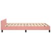 vidaXL Cadre de lit sans matelas rose 120x190 cm velours