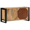 vidaXL Meuble TV 80x30x40 cm bois massif de manguier brut