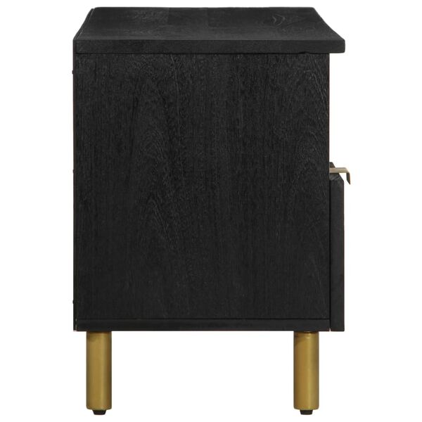vidaXL Meuble TV noir 100x33x46 cm bois d'ingénierie