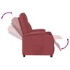 vidaXL Fauteuil inclinable Rouge bordeaux Similicuir