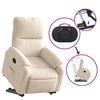 vidaXL Fauteuil inclinable beige tissu microfibre