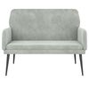 vidaXL Banc Gris clair 108x79x79 cm Velours