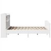 vidaXL Lit bibliothèque sans matelas blanc 150x200 cm bois pin massif