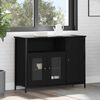 vidaXL Buffet Ch&ecirc;ne noir 100 x 35 x 75 cm