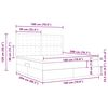vidaXL Lit avec rangement et LED Gris clair 180 x 200 cm Polyester