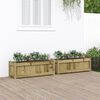 vidaXL Jardinières 2 pcs bois de pin imprégné