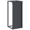 vidaXL Portant de bois chauffage anthracite 25x25x60 cm