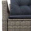 vidaXL Canap&eacute; de jardin avec coussin 120 x 62 x 69 cm polyrotin