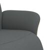 vidaXL Fauteuil inclinable avec repose-pieds gris fonc&eacute; tissu