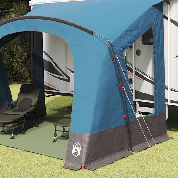 vidaXL Tente Caravane avec toit avec stockage Bleu 252 x 245 x 245 cm
