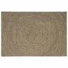 vidaXL Tapis de surface Naturel et noir 160 x 230 cm Jute