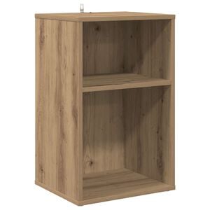 vidaXL Meuble &agrave; vinyles Ch&ecirc;ne artisanal 38 x 33 x 61 cm
