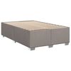 vidaXL Sommier &agrave; lattes de lit avec matelas Taupe 90x200 cm Tissu