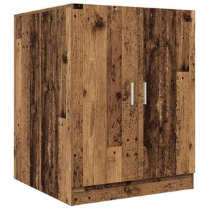 vidaXL Meuble pour machine &agrave; laver vieux bois 70,5x71,5x91,5 cm