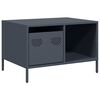 vidaXL Table basse anthracite 68,5x50x43,5 cm acier lamin&eacute; &agrave; froid