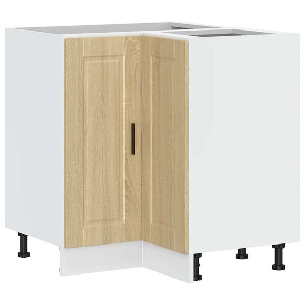 vidaXL Armoire d'angle de cuisine Porto ch&ecirc;ne sonoma bois d'ing&eacute;nierie