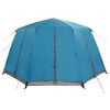 vidaXL Tente Cabane avec toit avec stockage Bleu 425 x 396 x 222 cm