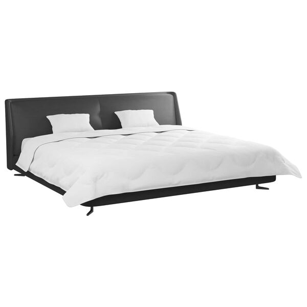 vidaXL Couette avec Oreillers 3 pcs Blanc Microfibre et Plumes D'oie