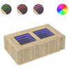 vidaXL Table basse avec LED infini ch&ecirc;ne sonoma 116x69x40 cm