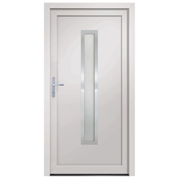 vidaXL Porte d'entr&eacute;e Blanc 88x200 cm PVC