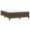 vidaXL Sommier &agrave; lattes de lit avec matelas Marron fonc&eacute; 140x190 cm