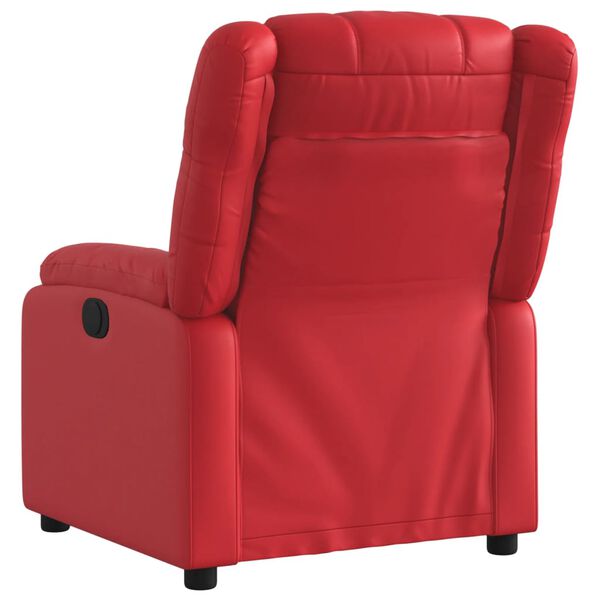 vidaXL Fauteuil inclinable Rouge Similicuir