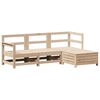 vidaXL Salon de jardin 4 pcs bois massif de pin
