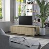 vidaXL Meuble TV Chêne sonoma 120x34x30 cm Bois d'ingénierie