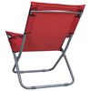 vidaXL Chaises pliables de plage lot de 2 Tissu Rouge