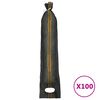 vidaXL Sacs de sable 100 pcs vert fonc&eacute; 103x25 cm PEHD