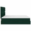 vidaXL Cadre de lit ottoman avec matelas vert fonc&eacute; 160x200 cm velours