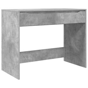 vidaXL Bureau Gris B&eacute;ton 100 x 50 x 78 cm Bois d&rsquo;ing&eacute;nierie