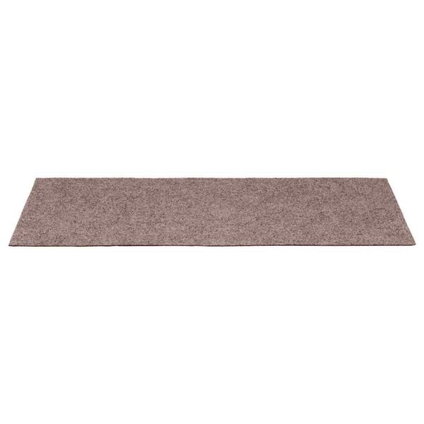 vidaXL Tapis d'escalier autocollants 5 pi&egrave;ces 65 x 21 x 4 cm marron clair Bord rectangulaire