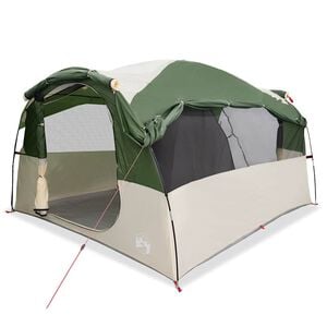 vidaXL Tente familiale tunnel 6 personnes vert imperm&eacute;able