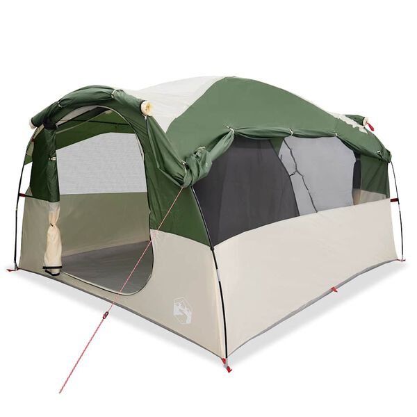 vidaXL Tente familiale tunnel 6 personnes vert imperméable