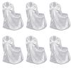 Housse de chaise blanche pour le banquet de mariage 6 pi&egrave;ces