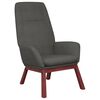 vidaXL Chaise de relaxation Gris fonc&eacute; Tissu
