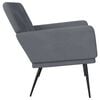vidaXL Banc Gris fonc&eacute; 108x79x79 cm Velours
