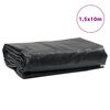 vidaXL Bâche anthracite 1,5x10 m 650 g/m²