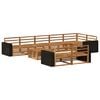 vidaXL Ensemble de canap&eacute;s d'ext&eacute;rieur 9 pcs