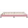 vidaXL Sommier &agrave; lattes de lit sans matelas rose 200x210 cm velours